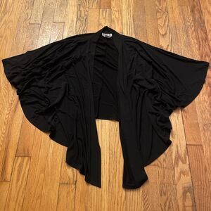 robbie bee vintage emo black butterfly sleeve gothic style cardigan size large